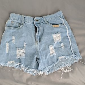 Ripped shorts